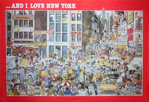 Vintage ....And I Love New York Poster by by ITSAMANSMANSWORLD