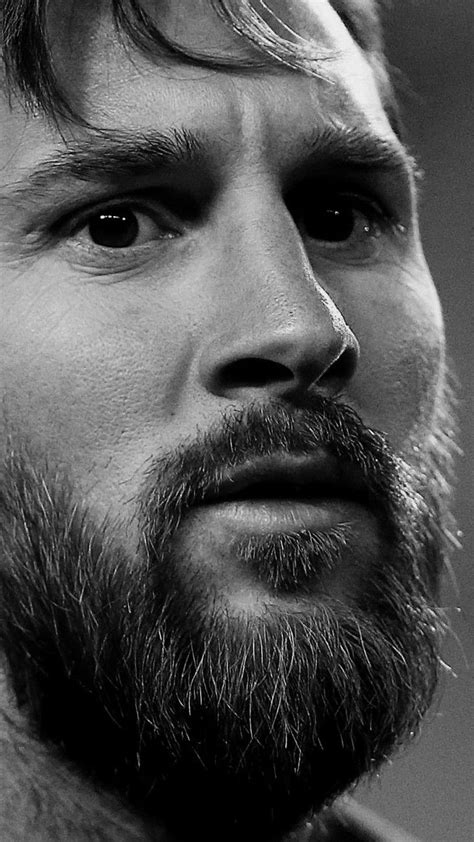 Lionel Messi - Stunning Black and White Portrait