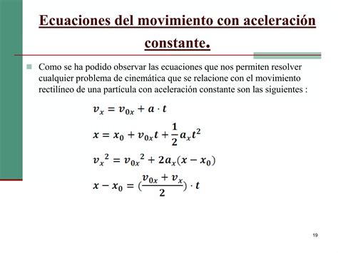 Ecuaciones Basicas De Cinematica Practicopptx