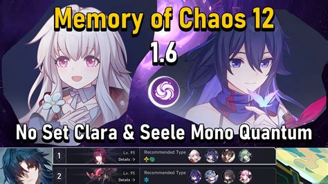 F2P MOC 12 E0 No Set Bonus Clara E0 Seele Mono Quantum Ft Ruan Mei