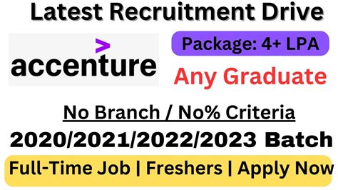 Accenture Recruitment Accenture Off Campus Drive For