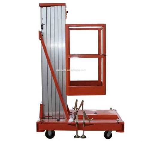 Mtech Painted Steel Single Mast Aluminium Work Platform Model Name