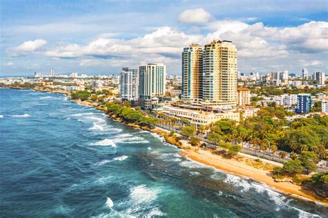 Aerial View Of The Malecon Center On A Beautiful Morning And A Sky With