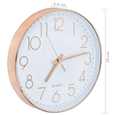 Reloj De Pared 30 Cm Oro Rosa