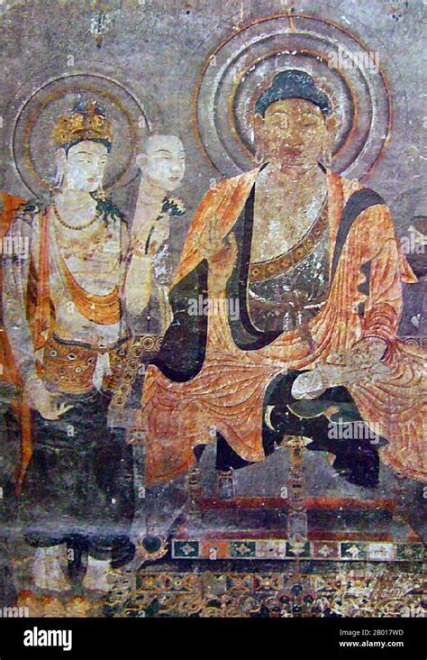 Japan Lost Horyuji Temple Fresco From A Pre Photograph No Wall