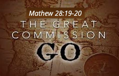 The Great Commission Matthew 2819 20 First Simple Church