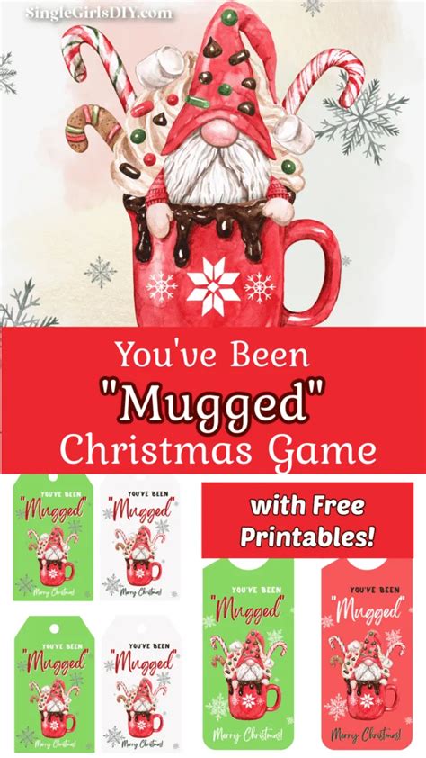 You Ve Been Mugged Game Gift Ideas And Free Printable Single Girl S Diy