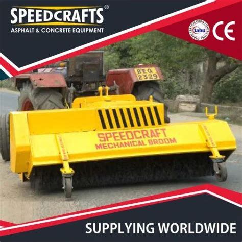 Feet Tractor Mounted Hydraulic Road Sweeper Broomer With Side Brush