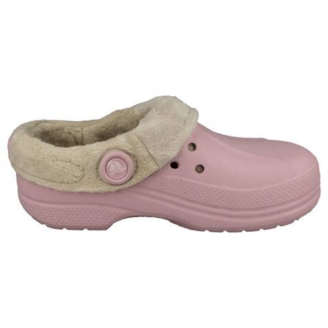 Girls Crocs Cloggs Blitzen Polar Kids Fleece Lining Slip On Ebay