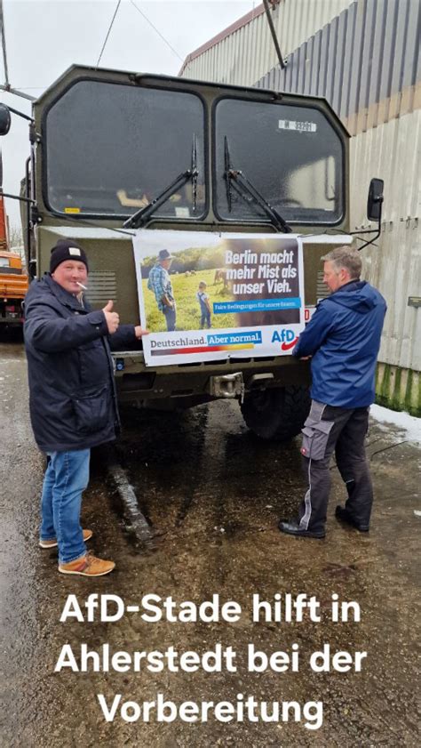 06 01 2024 AfD Stade unterstützt Demonstrationen der Landwirte