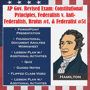 AP Government Revised Exam Constitutional Principles Fed 51 Brutus