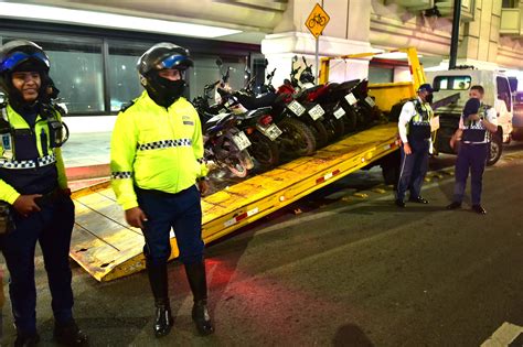 Operativo nocturno de la ATM dejó 24 vehículos retenidos y 126