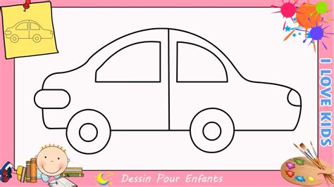 Comment Dessiner Une Voiture Facilement Etape Par Etape Pour Enfants 6 Youtube