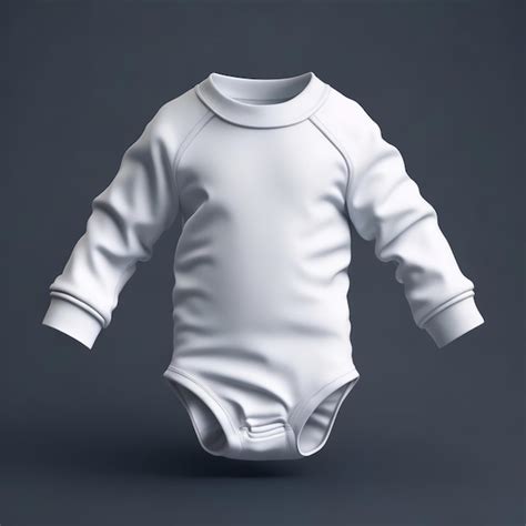 Premium Ai Image A White Baby Clothes With The Sleeves Pulled Up And