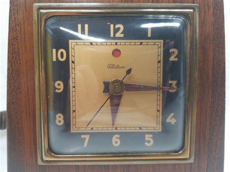 Vintage Telechron Pharaoh Mantel Clock 3h151 1946 50 Testedworking