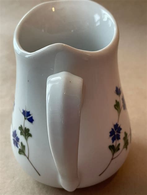 Vintage Small Bia Cordon Bleu Ceramic Pitcher With Blue Etsy