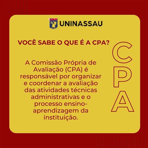 SAIBA O QUE É A CPA Blog dos cursos UNINASSAU