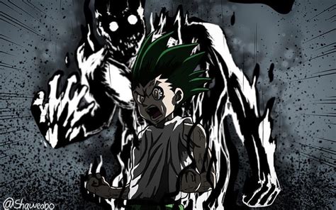 Illustration Of Hunterxhunter Gon Transformation Anime Inspired Anime Illustration