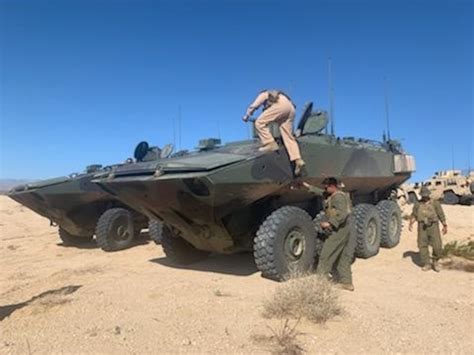 Amphibious Combat Vehicle Acv Team 6 Instructors Conduct Operations During Plamfex Aboard Mcgacc