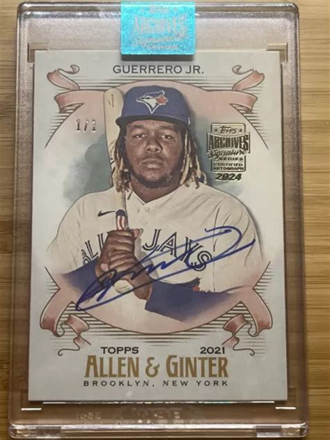 Vladimir Guerrero Jr Topps Archives Signature Series Auto