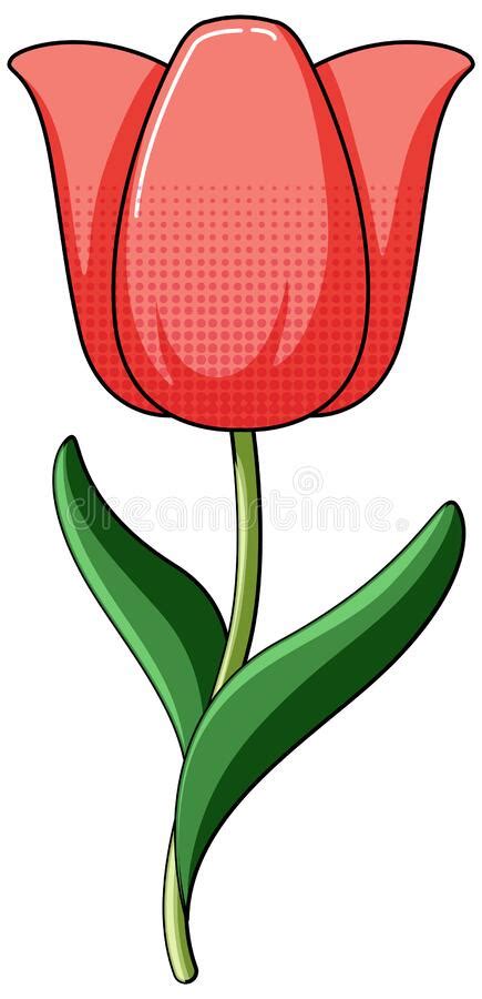 Flor Simples Em Fundo Branco Ilustração do Vetor Ilustração de imagem