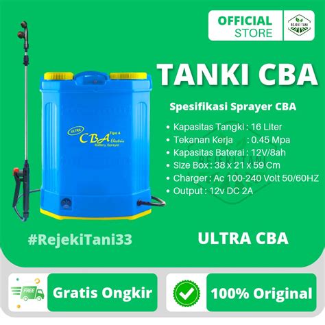 Jual Sprayer Tangki Ultra Cba Elektrik Liter Type Alat Semprot