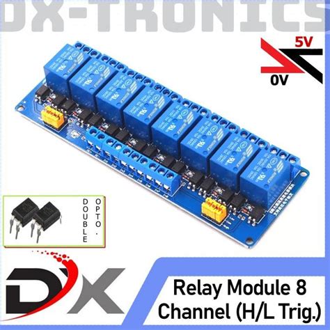 Jual Relay Module 8 Channel 5v Supports High And Low Trigger Arduino