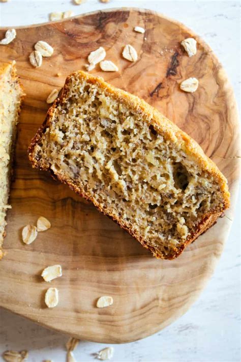 One Bowl Oat Flour Banana Bread Dairy Free Zest For Baking