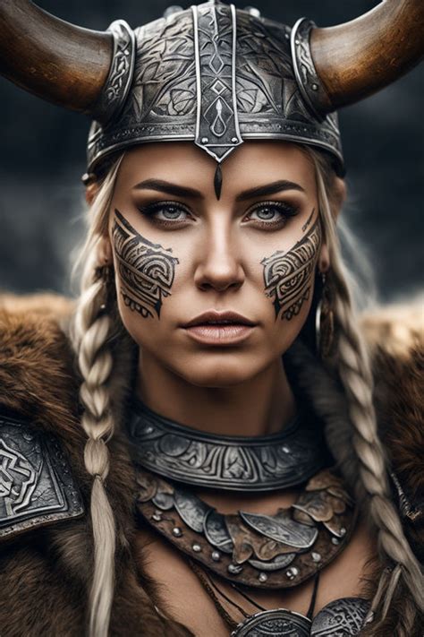 Female Viking Warrior Tattoos