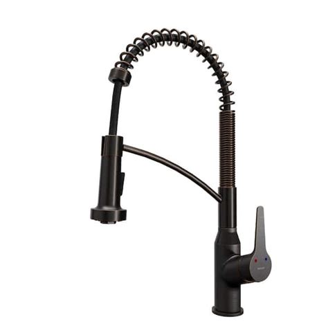 Karran Scottsdale Single Handle Pull Down Sprayer Kitchen Faucet In Oil Rubbed Bronze Kkf210orb