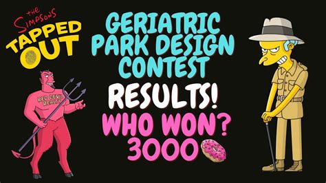 The Simpsons Tapped Out Geriatric Park Design Contest The Results