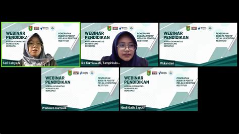 Webinar Penerapan Budaya Positif Melalui Segitiga Restitusi YouTube