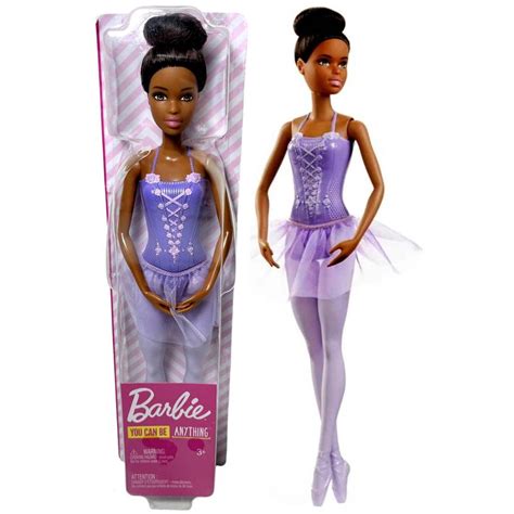 Boneca Barbie Menina Quero Ser Bailarina Cl Ssica Morena Negra Roupa