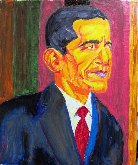 President Barack Obama Potus Painting By Donald William Pixels