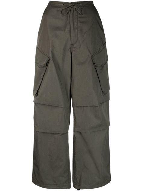 Agolde Ginerva Relaxed Cargo Pants In Green Modesens