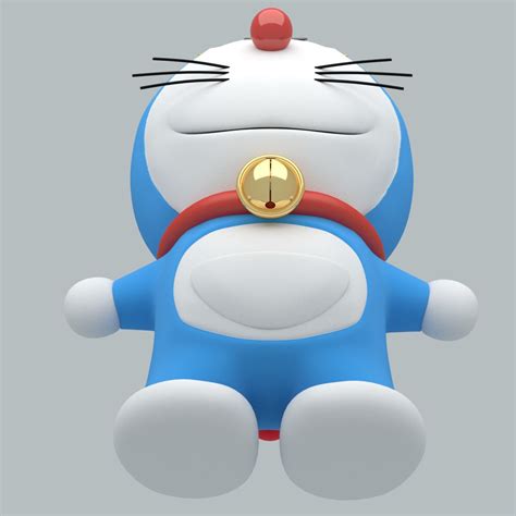 Doraemon 3d Model 30 Dae Obj 3ds Fbx Blend Free3d