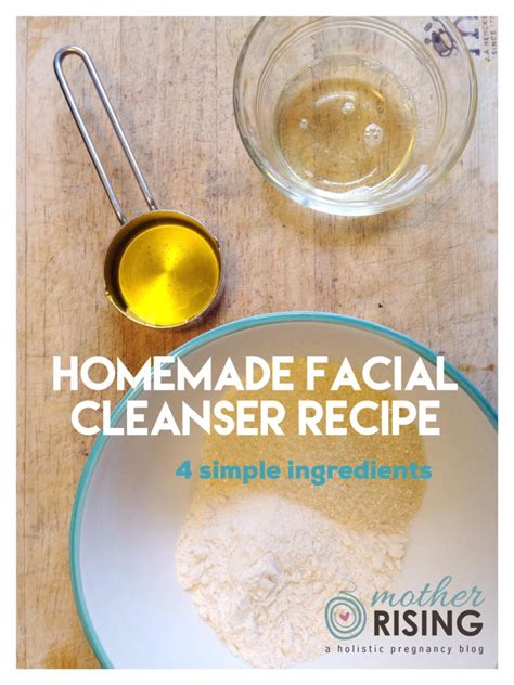 Homemade Facial Cleanser Recipe 4 Simple Ingredients Mother Rising