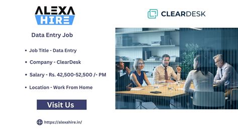 Cleardesk Hiring Work From Home Data Entry Jobs Apply Now