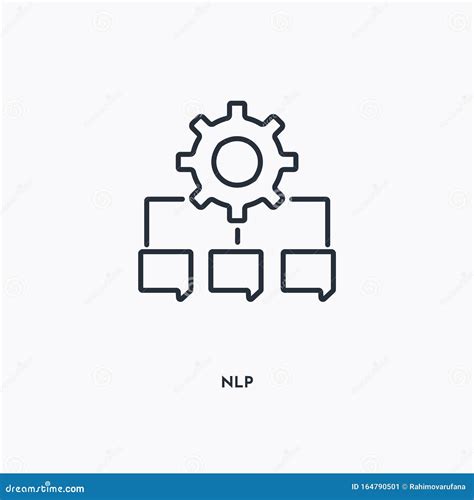 Nlp Outline Icon Simple Linear Element Illustration Isolated Line Nlp