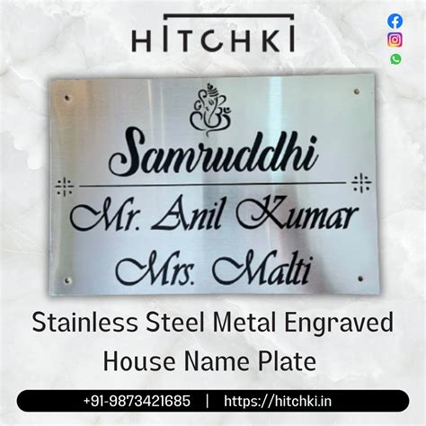 Premium Stainless Steel Nameplates Customized Durability