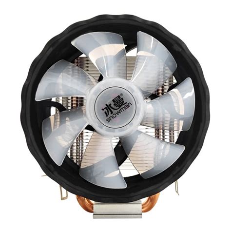 SNOWMAN X200 CPU Cooler 2 Heat Pipes 120mm Silent Fan 4Pin PWM PC