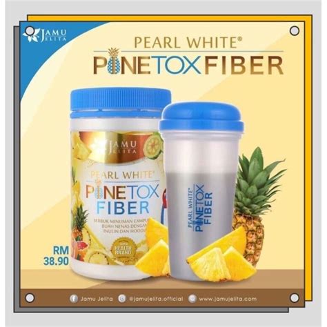 Original Jamu Jelita Pearl White Pinetox Fiber G Lazada