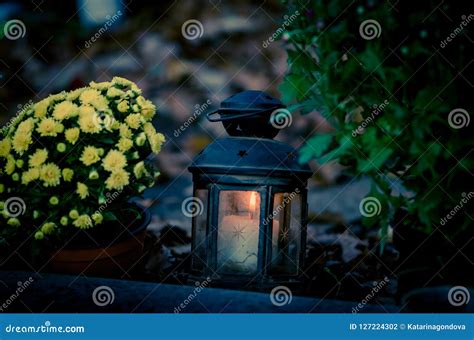 Burning Candle during All Saints Day Stock Photo - Image of saints ...