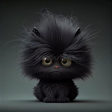 Black Cat Cartoons Cute Animal Stock Illustration - Illustration of ...