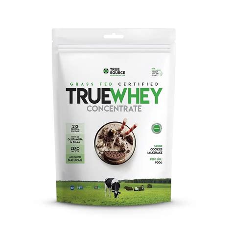 True Whey Concentrate 900g Refil Cookies Milkshake True Source