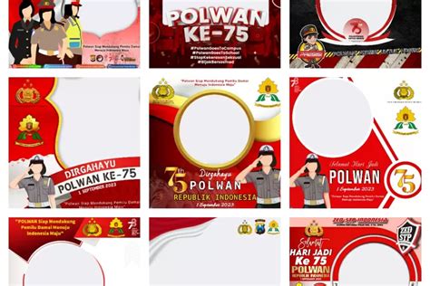 Link Twibbon Hari Polisi Wanita Atau Polwan Desain Terbaru Dan