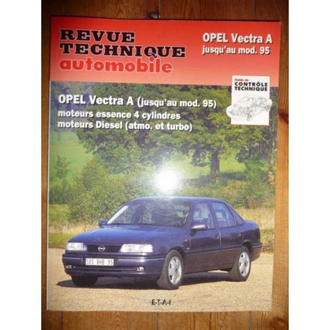 RTA Revue technique OPEL VECTRA A jusqu au modèle 1995