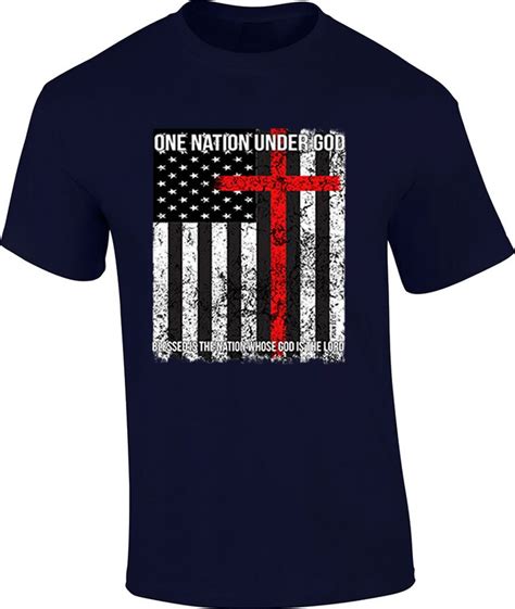 Christian One Nation Under God Blessed Is Nation American Flag Etsy