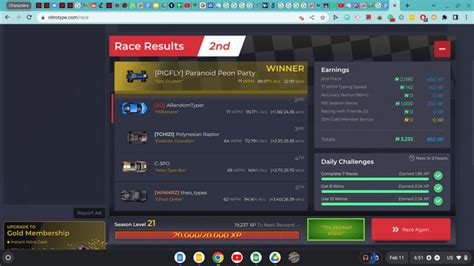 100 races!!! : r/Nitrotype