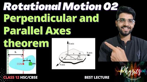 Rotational Motion 02 I Perpendicular And Parallel Axes Theorem I